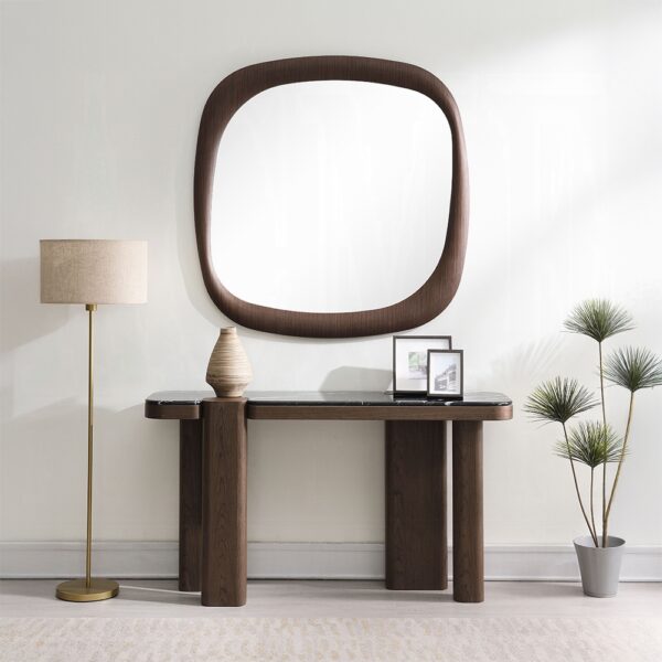Dana Console Table in Black & Dark Walnut Finish AC03091 By ACME - Image 4