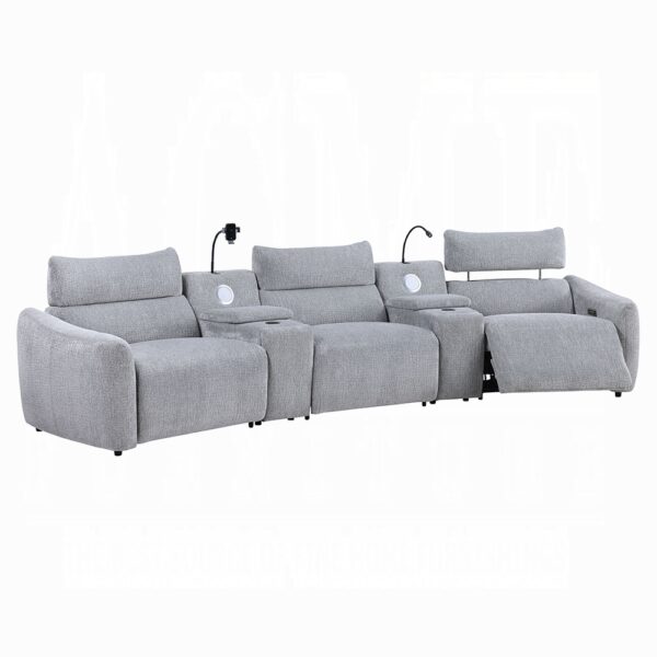 Fullar Light Gray Power Recliner LV03310 By ACME - Image 2