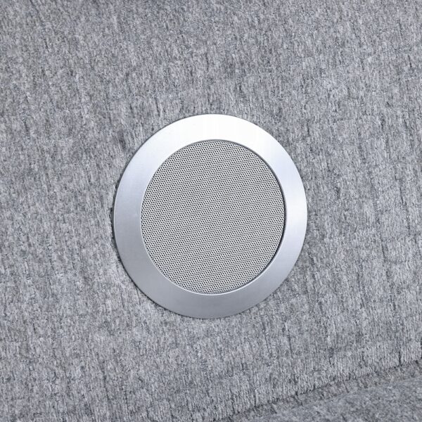 Fullar Light Gary Chenille Modular Console with Speaker & Cup Holder LV03311 By ACME - Image 3