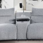 Fullar Light Gary Modular Console with Wireless Charger LV03313 By ACME