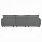 Eaden Gray Power Sectional Sofa with Sleeper LV03575 By ACME - Image 3