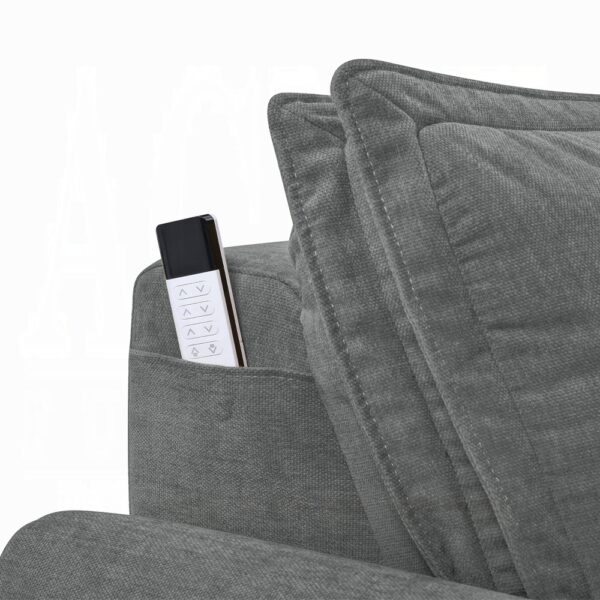 Eaden Gray Power Sectional Sofa with Sleeper LV03575 By ACME - Image 4