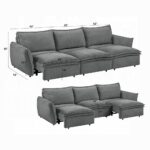 Eaden Gray Power Sectional Sofa with Sleeper LV03575 By ACME - Image 6