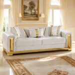 Valdosta Glam Beige Sofa FM67001BG-SF by Furniture of America