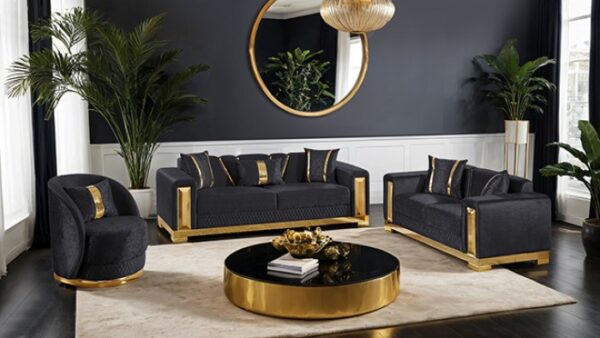 Valdosta Glam Black Sofa FM67001BK-SF by Furniture of America - Image 3