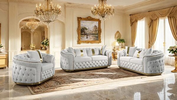 Adelpha Sofa Glam Beige Sofa FM67002BG-SF by Furniture of America - Image 2