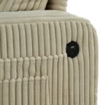 Moretaine Beige Corduroy Sofa SL6932BG-SF-PK by Furniture of America - Image 4