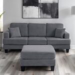 Moretaine Contemporary Dark Gray Sofa SL6932DG-SF-PK by Furniture of America