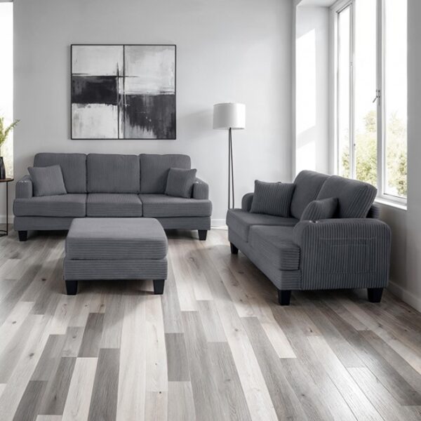 Moretaine Contemporary Dark Gray Sofa SL6932DG-SF-PK by Furniture of America - Image 2