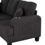 Cinderford Contemporary Dark Gray Sofa SL6936DG-SF-PK by Furniture of America - Image 3