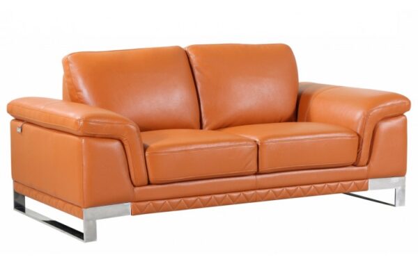 411 Loveseat DivanItalia Top Grain Italian Leather by Gu Furniture - Image 12