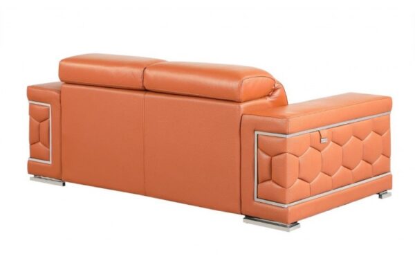 692 Loveseat DivanItalia Top Grain Italian Leather by Gu Furniture - Image 2