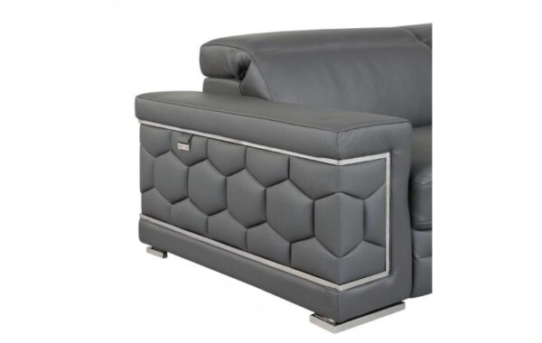 692 Loveseat DivanItalia Top Grain Italian Leather by Gu Furniture - Image 9