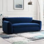 Severo Contemporary Royal Blue Velvet Sofa  FM61005BL-SF by Furniture of America