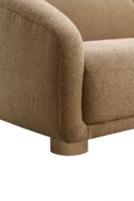 Kolvere Contemporary Brown Bouclé Sofa by Furniture of America - Image 3