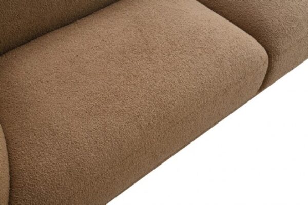 Kolvere Contemporary Brown Bouclé Sofa by Furniture of America - Image 4