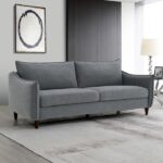 Vermon Contemporary Gray Chenille Sofa by Furniture of America