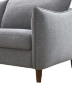 Vermon Contemporary Gray Chenille Sofa by Furniture of America - Image 3