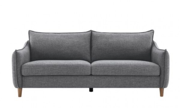 Vermon Contemporary Gray Chenille Sofa by Furniture of America - Image 2