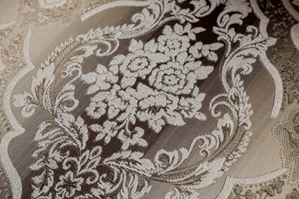 Palencia Traditional Dark Cherry and Beige Sofa FM65005BG-SF by Furniture of America - Image 6