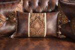 Palencia Traditional Dark Cherry and Brown Sofa FM65005BR-SF by Furniture of America - Image 5