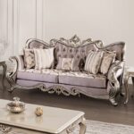 Albacete Purple Velvet Sofa FM65006PR-SF by Furniture of America