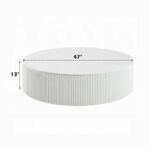 Dyllan White High Gloss Round Coffee Table LV03135 By ACME - Image 2
