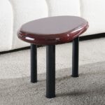 Eddie Red High Gloss End Table LV03956 By ACME