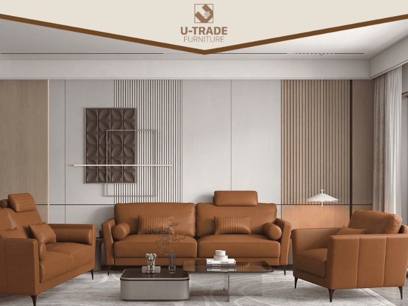 ACME Leather Sofa Set