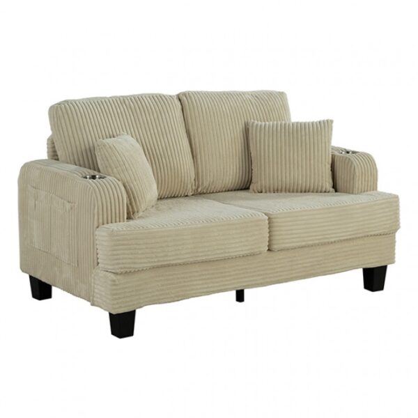 Moretaine Loveseat | SL6932BG-LV-PK by Furniture of America - Image 2
