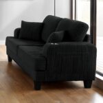 Moretaine Black Loveseat SL6932BK-LV-PK by Furniture of America