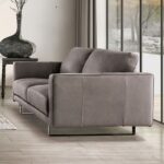 Mezzanotte Loveseat Sleek Italian Luxury FM90000GY-LV-PK by Furniture of America
