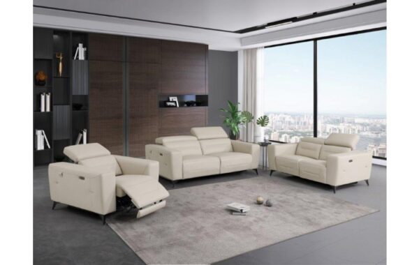990 Genuine leather Sofa Set With Power Recliners By Gu Furniture - Image 2
