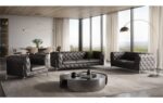 970 Top Grain Italian Leather Sofa Set By Gu Furniture - Image 5