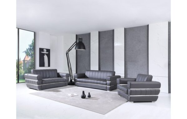 904 Top Grain Italian Leather Sofa Set By Gu Furniture - Image 2