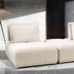 Stavanger 2-Seater with Rectangular Ottoman FM63001BG-E by Furniture of America