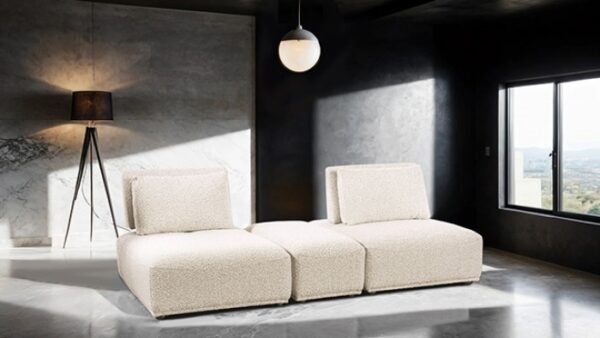 Stavanger 2-Seater with Rectangular Ottoman FM63001BG-E by Furniture of America - Image 4