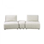 Stavanger Curved 2-Seater with Ottoman  FM63001LG-D by Furniture of America
