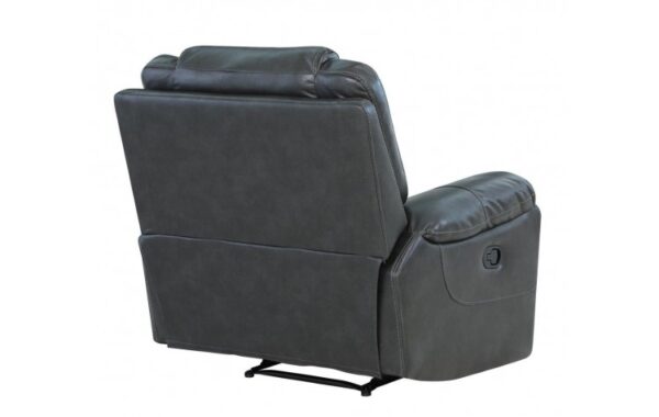 5108 Leather-Aire Manual Reclining Chair By Gu Furniture - Image 3