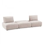 Stavanger 2-Seater with Square Ottoman in Light Brown Boucle FM63001LB-C by Furniture of America