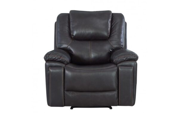 5108 Leather-Aire Manual Reclining Chair By Gu Furniture - Image 5