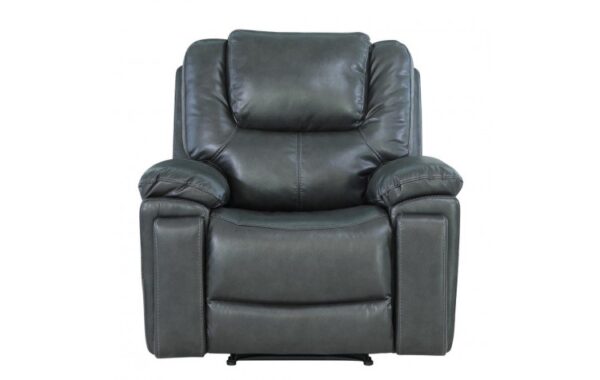 5108 Leather-Aire Manual Reclining Chair By Gu Furniture - Image 6