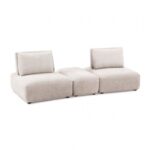 Stavanger 2-Seater with Rectangular Ottoman in Light Brown Boucle FM63001LB-E by Furniture of America
