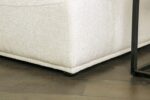Stavanger 2-Seater with Square Ottoman in White Boucle FM63001WH-C  by Furniture of America - Image 4