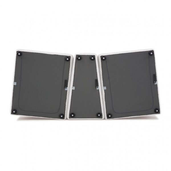 Stavanger Curved 2-Seater with Ottoman in White Boucle FM63001WH-D by Furniture of America - Image 5