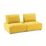 Stavanger 2-Seater Sofa in Yellow Chenille FM63001YL-B by Furniture of America