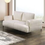 Gladbach Loveseat in Linen White Chenille FM63007WH-LV by Furniture of America