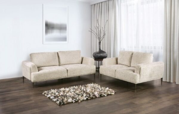 Gladbach Loveseat in Light Brown Chenille – FM63007LB-LV by Furniture of America - Image 2