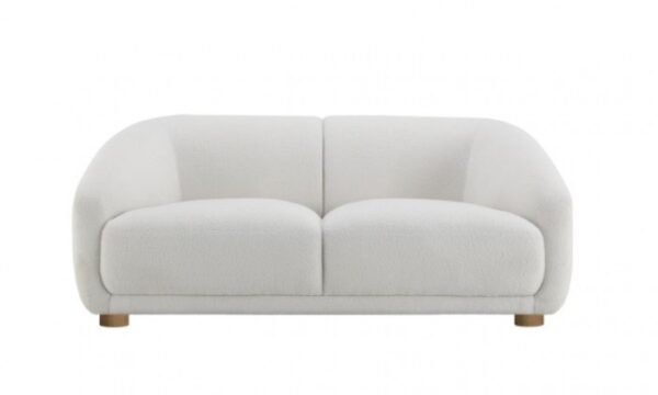 Kolvere Loveseat in White Boucle – FM61006WH-LV by Furniture of America - Image 2
