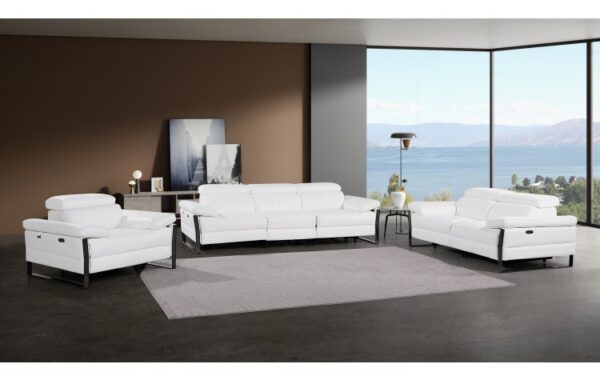 1246 DivanItalia Top Grain Italian Leather Sofa Set By Gu Furniture - Image 7